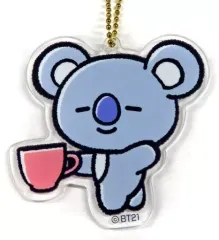 【中古】雑貨 KOYA(アールエム) アクリルキーチェーン(カフェ) 「BT21」