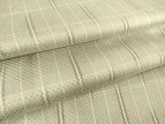 平和屋着物▽上質な紬　単衣　市松綾織　格子　正絹　逸品　DAAT9109az