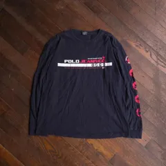 POLO JEANS ポロジーンズ ロンT 長袖Tシャツ ブラック メンズ XL 00s ラルフローレン