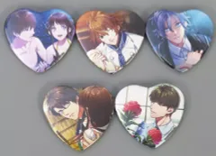 【中古】バッジ・ピンズ [単品] 集合 ハート缶バッジ5個セット 「Switchソフト 7’scarlet for Nintendo Switch ビックカメラ・アニメガ×ソフマップ限定セット」 同梱特典