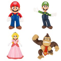 公式キャラ勢ぞろい！ スーパーマリオ フィギュアコレクション 4体