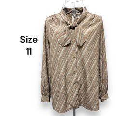 花のブラウス 株式会社吉村 昭和レトロ 花柄 ボウタイ ブラウス