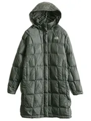 【お得なクーポン配布中!】 US企画 ノースフェイス ロング ダウン コート レディース S / The North Face アウトドア パーカー ジャケット 600フィル キルティング 灰