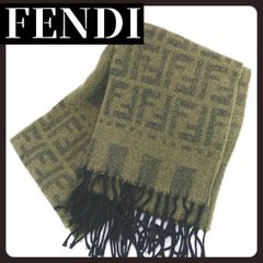 FENDI ヴィンテージ マフラー ズッカ柄 リバーシブルマフラー ロゴ総柄