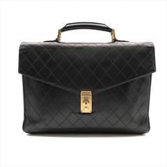 良品 CHANEL シャネル ビコローレ ゴールド金具 ビジネス バッグ メンズ ブラック ブリーフケース 書類カバン ハンド バッグ k5626
