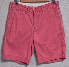 28 ） POLO RALPH LAUREN(ポロラルフローレン) ピンク チノ 綿 ハーフパンツ