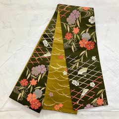kimonoarisa●美品●最高級西陣織唐織●正絹●半幅帯半巾帯小袋帯●452 kimonoarisa○美品○最高級西陣織唐織○正絹○半幅帯半巾帯小