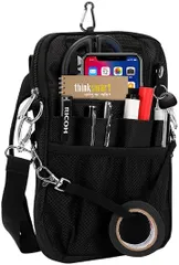 CARRY ALL BEFORE ONE 多機能 ウエストポーチ ナースポーチ ウエストバッグ 仕事用 3way マチ付き 文具 工具 小物入れ 作業用 看護 介護 保育 腰袋 ベルト付き 撥水 防傷加工(ブラック)