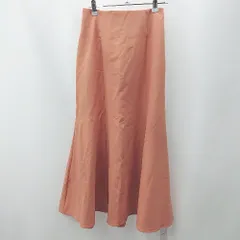 ◇ ⊂◎●未使用● INGNI イング レースアップリボン ロング マーメイド スカート サイズF オレンジ レディース E  【1505290043205】