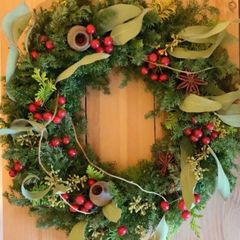 クリスマスツリー型スワッグ ドライフラワー - メルカリ