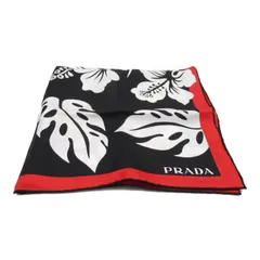 prada♡プラダ♡バンダナ♡スカーフ♡オシャレ PRADA】プラダ トライアングル プリント ツイル スカーフ (PRADA
