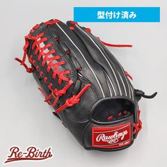 【新品】 ローリングス 軟式グローブ / オールラウンド用 型付け済み (レッド / colored by Re-Birth) [NE798]