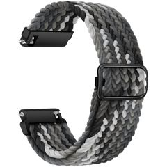 【新着商品】(22mm 時計交換用バンド スマートウォッチ交換ベルト 無段階に調整なステンレススチールバックル付き グラデーショングレー) 伸縮性ベルト 22mm、エレガントで快適な 20mm バンド クイックリリース [AGUPERFIT]