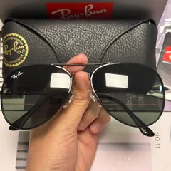 Ray-Ban レイバン サングラス RB3025 アビエーター 黒 メンズ レディース 人気モデル UVカット ケース