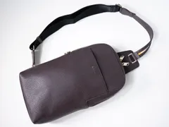 Paul Smithポールスミス インレイドストライプハンドル レザーボディバッグ ワンショルダーバッグ【-】【MBGA79440】