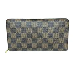 ルイヴィトン　Louis Vuitton　ダミエ　ポルトモネジップ　N61728　ラウンドジップ　財布　ユニセックス