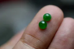 K18翡翠リング 18 受注制作 k18金 ゴールド リング 天然 本翡翠 指輪 陽緑