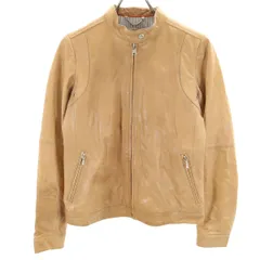 Banana Republic バナナリパブリック レザージャケット S ベージュ系 レディース 古着