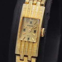 RADO レディース 手巻き ゴールド スクエア 稼働 ヴィンテージ 極小