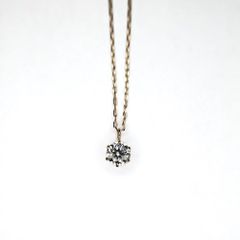 0.2ct K18PGダイヤモンドネックレス