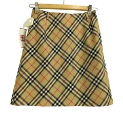 バーバリーブルーレーベル BURBERRY BLUE LABEL  ウール ノバチェック柄 スカート レディース JPN：36 