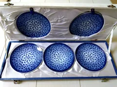 有田焼 深川製磁 蛸唐草 銘々皿揃 5枚セット たこ唐草 中皿 小皿