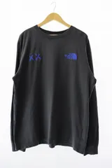 ザノースフェイス THE NORTH FACE ×KAWS カウズ 22SS L/S Tee 刺繍 ロングスリーブ 長袖Ｔシャツ Ｌ グレー ブランド古着ベクトル 中古 ☆AA★ 250420