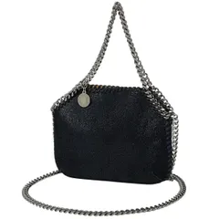 ステラマッカートニー Stella McCartney ファラベラ タイニー トートバッグ ハンドバッグ ショルダーバッグ 2WAY チェーン トートバッグ ポリエステル ブラック 700109 レディース 【中古】