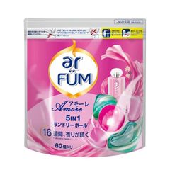アフューム アモーレ Gel Magic Ball(ジェルマジックボール) 5in1 ボール型洗濯洗剤 柔軟剤入り 60粒入×2袋 詰め替え 大容量 日本製【韓国1.2億個販売突破】