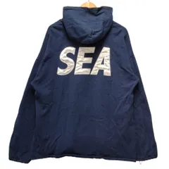 WIND AND SEA ウィンダンシー ジップスウェットパーカー ネイビー ...