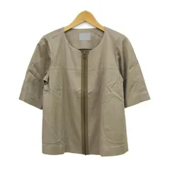 セオリーリュクス ブルゾン ジャケット 半袖 ストレッチ ブランド アウター 日本製 レディース 38サイズ ベージュ theory luxe 【中古】のサムネイル