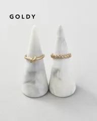 GOLDY/ゴールディ/キュービックジルコニア × ノット セット ピンキー リングのサムネイル