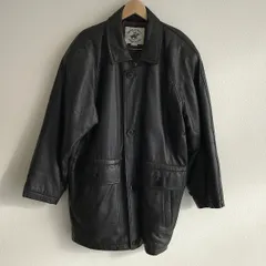 Polo Club 黒 レザーコート 古着 90s polo club ポロクラブ レザーコート コート 3 - メルカリ