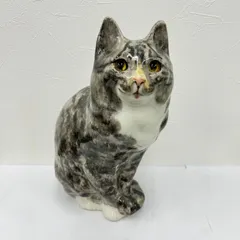 ☘️サイズ「1」☘️ ウィンスタンレイキャット　初期作品と同時期　キジトラ仔猫❣️ 英国陶器 Winstanley Cat ウィンスタンレイキャット 目が