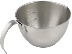 【特価商品】13cm 下ごしらえボウル 【日本製】 持ち手付き 目盛付き 注ぎ口付き 食洗機対応 しっかり持てる ソース ドレッシング 深型 小分け 下村企販 ボール ステンレス 39783 燕三条