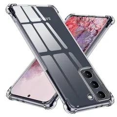 【数量限定】TMUJWS Galaxy S21 5G 用ケース シリコン クリア グラデーション ソフトケース 薄型 軽量 SC-51B ケース/ SCG09 ケース 耐衝撃 全面保護 tpu 四隅空気衝突防止 レンズ保護 擦り傷防止 ストラップホール付き サ