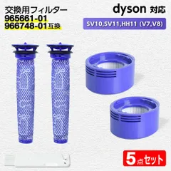 ダイソン 掃除機フィルター 互換品 SV10,SV11,HH11 (V7,V8) プレ ポストフィルター セット  【967478-01/966741-01互換】