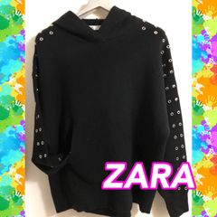 ZARA❤️フード付きセーター⭐️黒【Lサイズ】