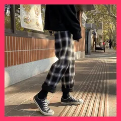 超お買い得タイムセール チェック柄 裏起毛 カジュアルパンツ ロングパンツ タイ チェック柄 裏起毛 カジュアルパンツ ロングパンツ タイド 【素材】ポリエステル コットン■カ おすすめ おしゃれ　人気 上品 NEWJY2020112717