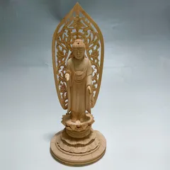 極上品 木彫仏像 Amazon｜仏像 妙見菩薩 立像 乗亀像 北辰妙見菩薩木彫仏像 高級
