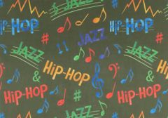 【ゆきちゃん限定】X2330 HIPHOP＆JAZZ ポップ柄 カーキ 1m