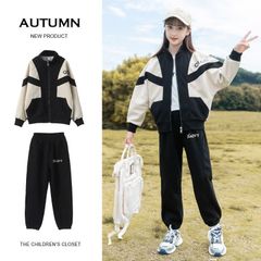 スウェット 上下セット キッズ ジャージ セットアップ 女の子 子供 ジップパーカー 長ズボン スポーツウェア 運動着 ダンス衣装 ガールズ