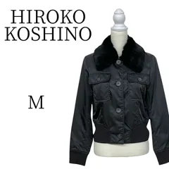 ★美品 HIROKO KOSHINO ヒロココシノ 黒 ジャンパー・ブルゾン M