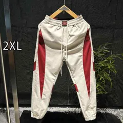[2XL]秋冬 メンズ  服 シンプル ファッション オシャレ 大人 かっこいい 大きいサイズ ストリート 紳士服 スポーツ パンツ ストライプ カジュアル 秋 快適 カラー ブロック ズボン