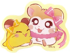 【中古】シール・ステッカー マフラーちゃん＆ちび丸ちゃん 「とっとこハム太郎×100円ショップ ダイカットステッカー」