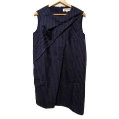 ⭐︎美品ENFOLDエンフォルド ストライプレイヤードオールインワン T/Wトロプリーツレイヤードドレス（ドレス）｜ENFOLD