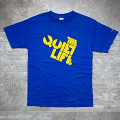 【usa製】 thequletlife  Tシャツ  M size  ブルー  青  プリント  グラフィック  ザ・クワイエットライフ  半袖  古着