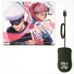 【中古】家電サプライ 虎杖悠仁＆五条悟 光るマウスとマウスパッド 「呪術廻戦」