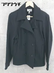 ■ UNITED ARROWS green label relaxing 長袖 Pコート サイズM ブラック メンズ 【中古】 【1002801423933】