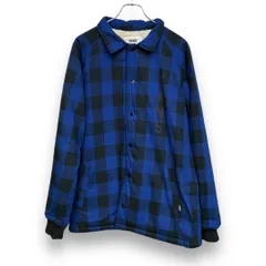 VANS ボアチェックコーチジャケット サイズXL ブルーのサムネイル